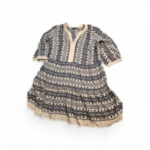 Beginning Boutique Cream and Navy Mini Dress